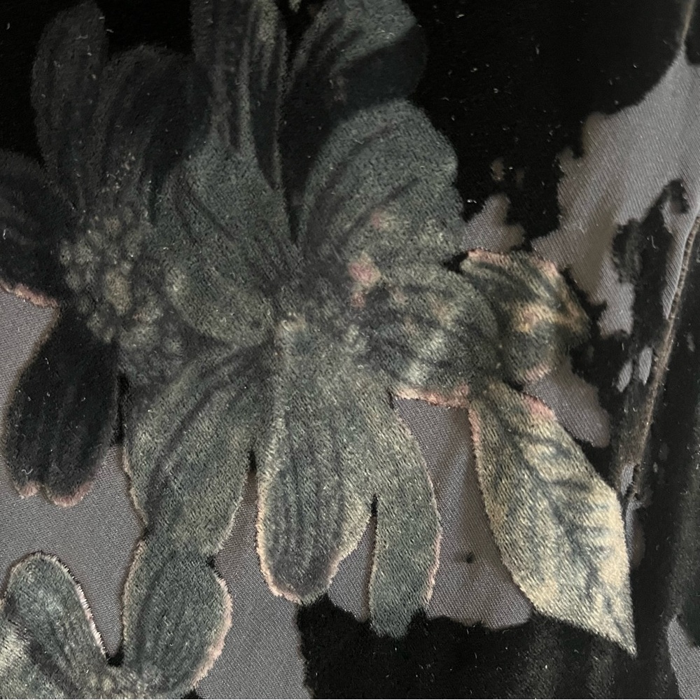 Vintage Benjamin A. Velvet Burnout Midi Dress - Picture 14 of 15